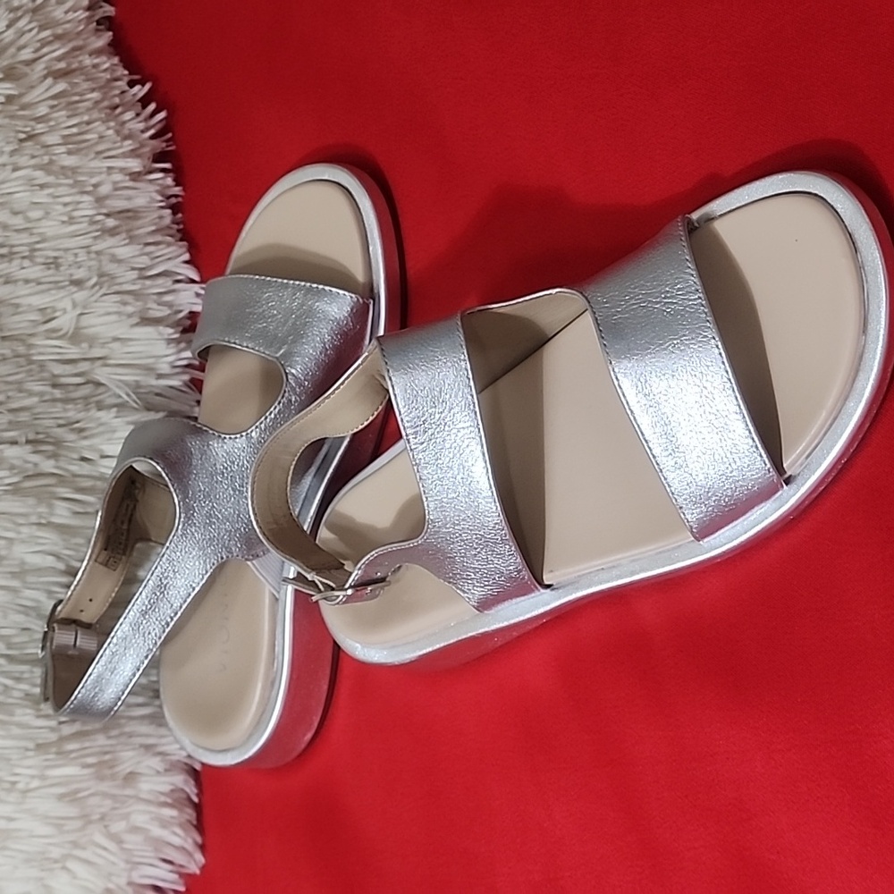 Vionic Metallic Silver Sandals - image 4